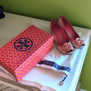 Tory Burch orange shoes